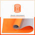 Moksh Premium Yoga Mat | Orange & Grey (Size: 24” x 72” Thickness: 8mm)